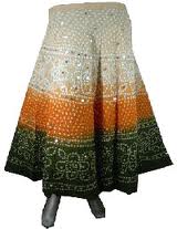 Manufacturers Exporters and Wholesale Suppliers of Tie-Dye Skirts - 2 hyderabad Andhra Pradesh